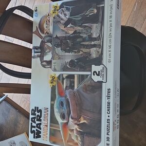 Star Wars Mandalorian 3d Puzzles 2 Pack Baby Yoda NEW 500 Piece Disney